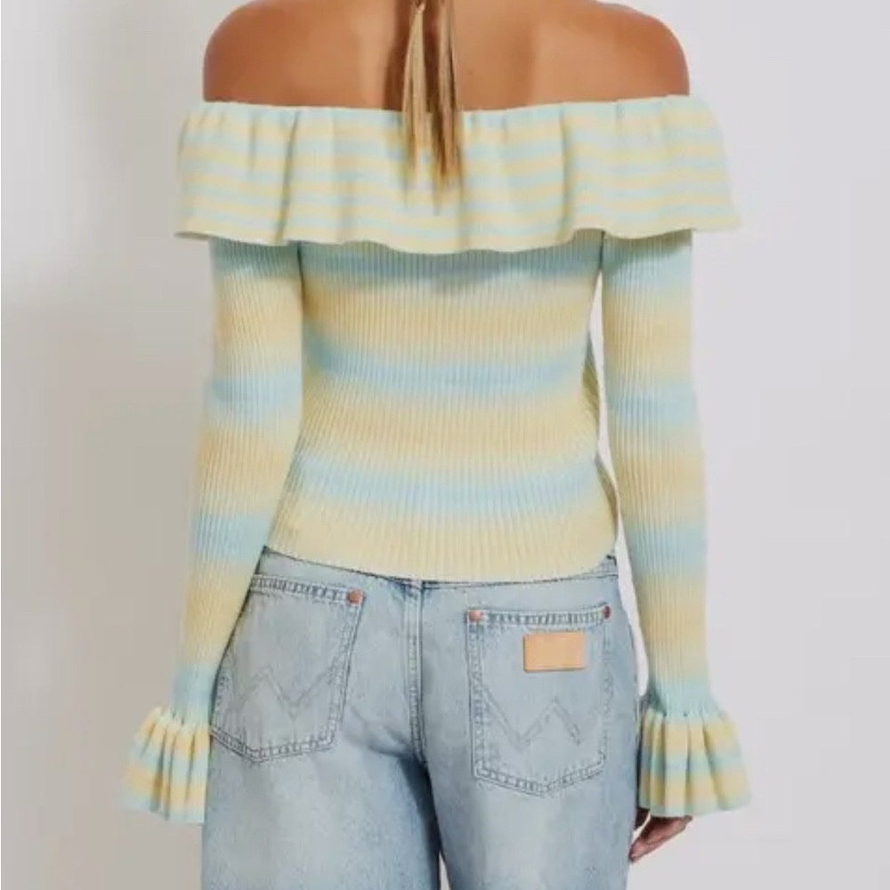 ILLA ILLA Pastel Off-Shoulder Sweater - Picture 3 of 3